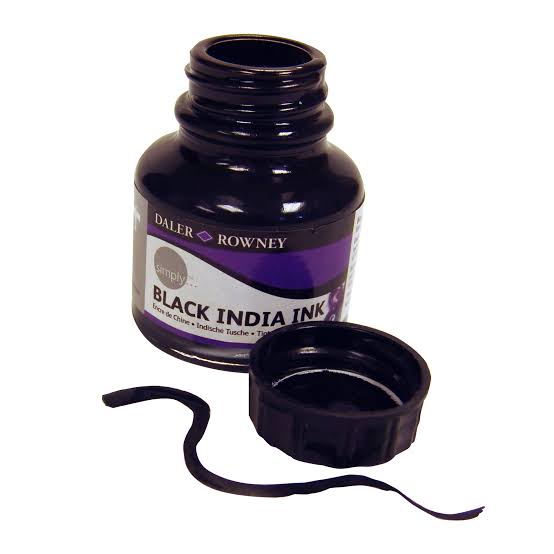 Daler Rowney Black India Ink 29.5ml - The Color Factory