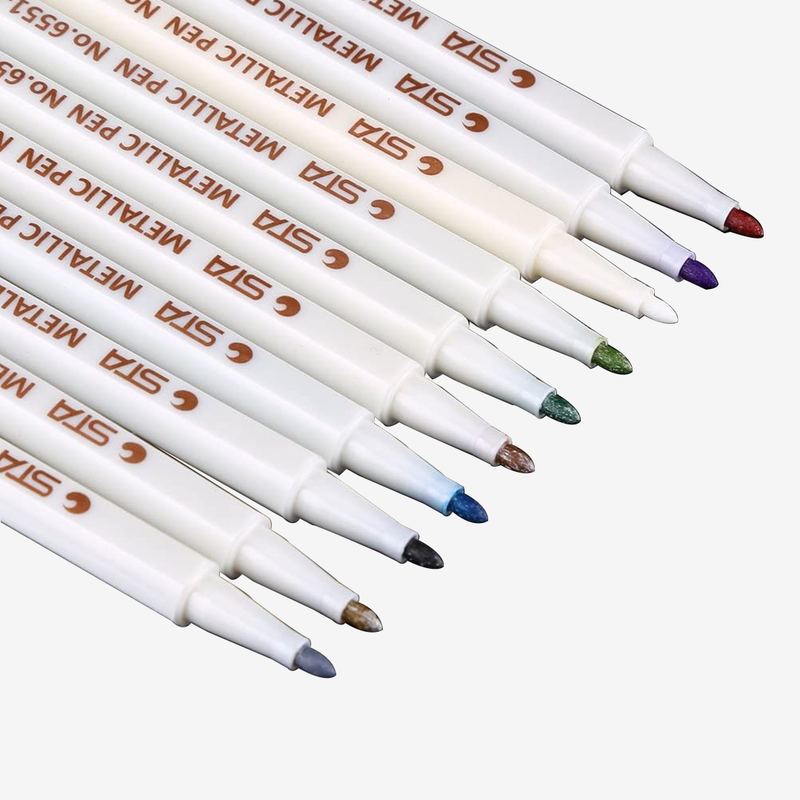 STA Metallic Color Pen Pack of 10 - The Color Factory