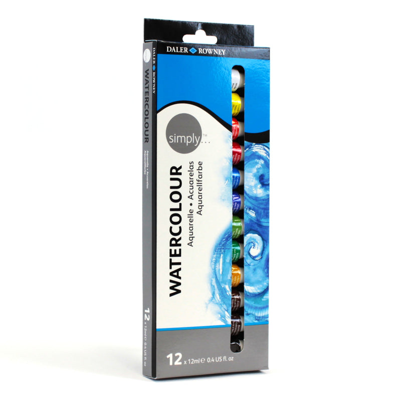 Daler Rowney Simply Watercolor Paint Tube Set - The Color Factory